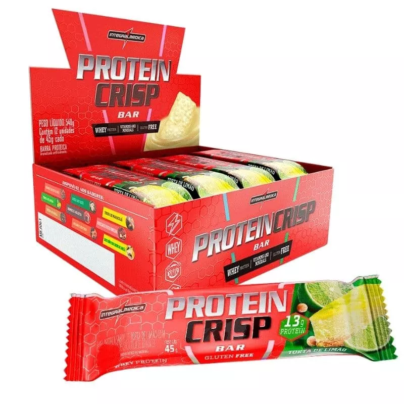 protein-crisp-bar-barra-de-proteina-caixa-c-12un-de-45g-integralmedica-torta-de-limao-sao-paulo-brasil