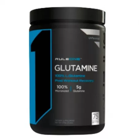 Glutamine-100%- Micronized- (75 Doses)-Rule-One-R1-são-paulo-brasil