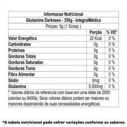 glutamina-darkness-350g-integralmedica-tabela-nutricional-sao-paulo-brasil