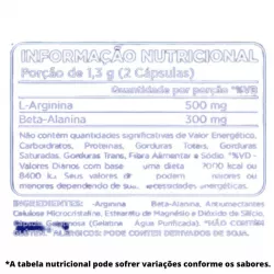 arginina-beta-alanina-cleanlab-90-caps-atlhetica-nutrition-tabela-nutricional-sao-paulo-brasil